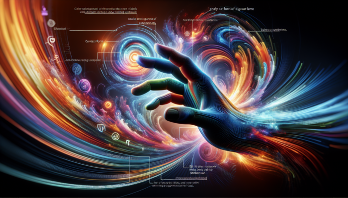 Lawlessness Survival: A hand reaching out from a digital interface, symbolising assistance, with a contact form in the background.